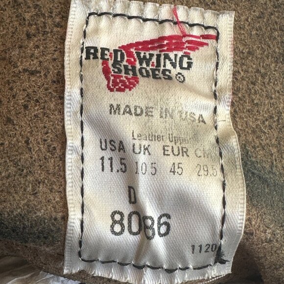 Red Wing Heritage Iron Ranger 8086 - Charcoal Rough & Tough - Men's 11.5 D - Picture 8 of 11